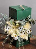 باکس گل گرین وایت (سبد گل) - Image 3