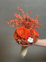 دسته گل ژربرا طرج اورنج - Image 2