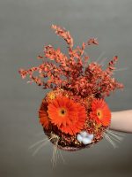 دسته گل ژربرا طرج اورنج - Image 3