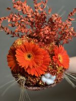دسته گل ژربرا طرج اورنج - Image 4