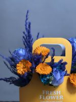 باکس گل رز آبی طرح همیشه اورنج - Image 4