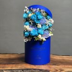 باکس گل رز آبی طرح بلو