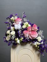 باکس گل رز صورتی طرح گنبد پلاس - Image 3