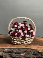 سبد گل رز قرمز طرح تیفانی - Image 2