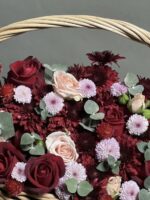 سبد گل رز قرمز طرح تیفانی - Image 5