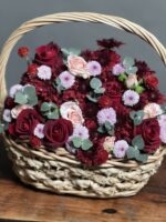 سبد گل رز قرمز طرح تیفانی - Image 4