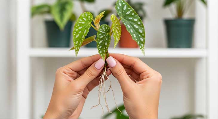نگهداری و تکثیر بگونیا خالدار