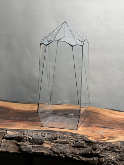 شیشه تراریوم طرح طبیعت گنبد 40 Cm