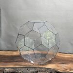 شیشه تراریوم طرح توپ سبز 40 Cm