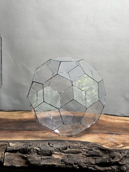 شیشه تراریوم طرح توپ سبز 40 Cm