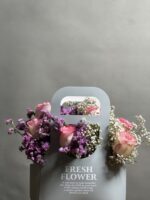 باکس گل رز طرح وایت پرپل پلاس