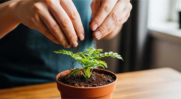 قهوه برای تقویت گیاهان