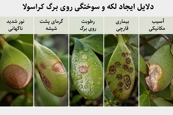 بیماری و مشکلات گیاه کراسولا